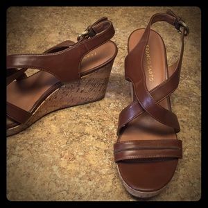 Brown and cork wedges